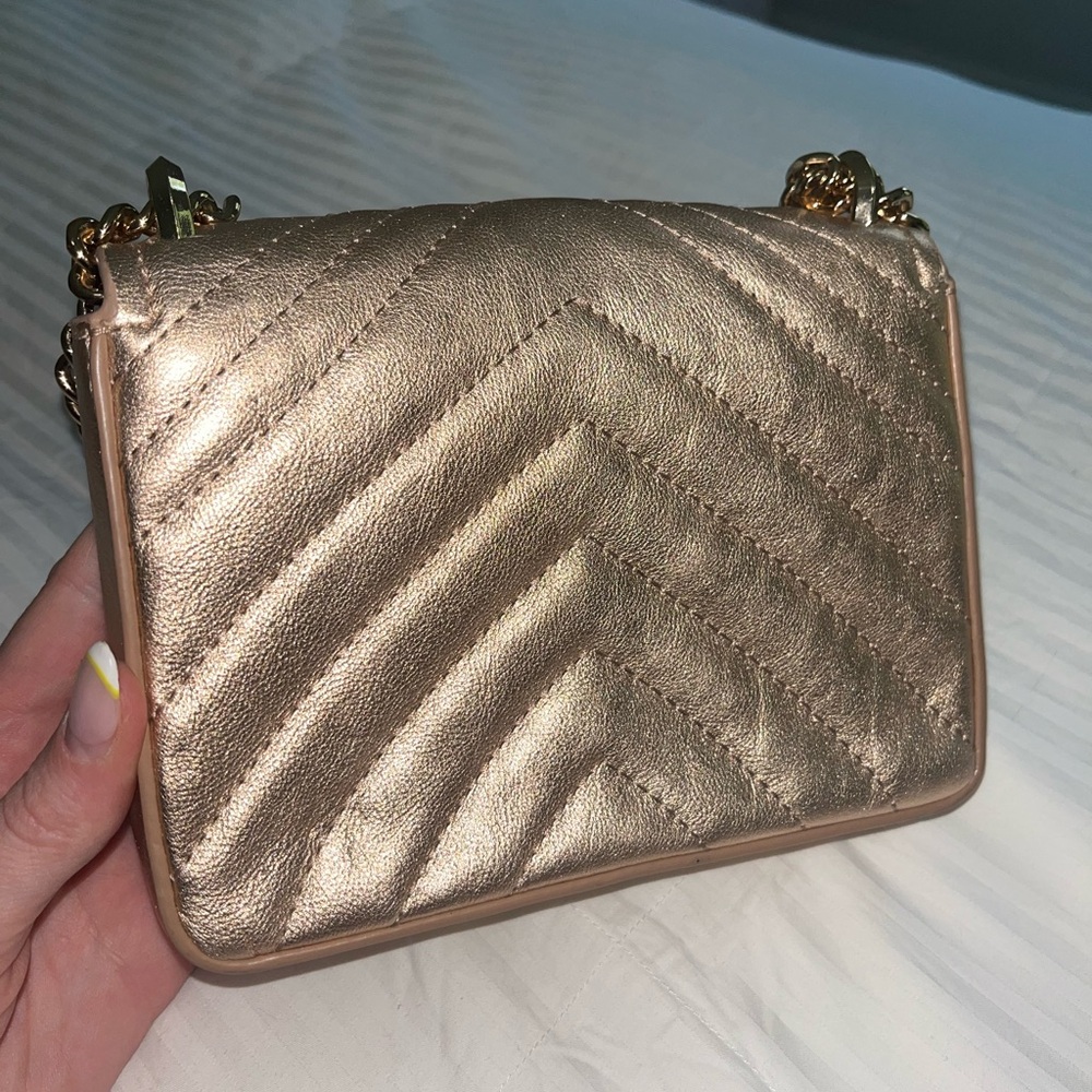Kate Spade Gold Quilted Crossbody Bag - Picture 2 of 4